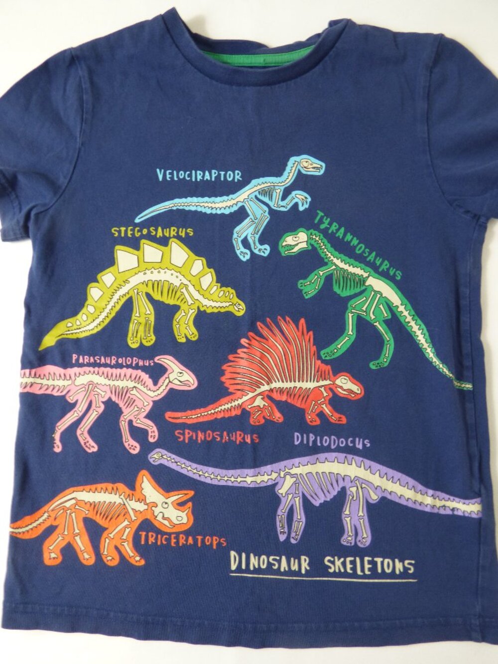 Mini Boden Glow-In-The-Dark Dinosaur T-Shirt, Size 8-9 Years